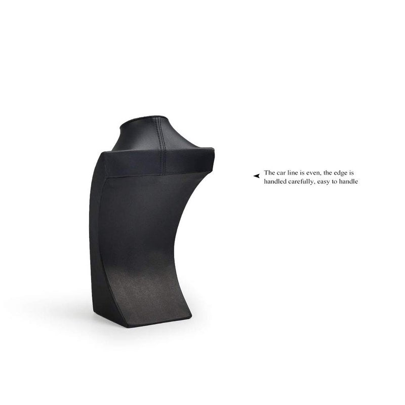 Oirlv Black Jewelry Display Bust Leather Necklace Display Stand For Show(H11.8inch) - Image 4